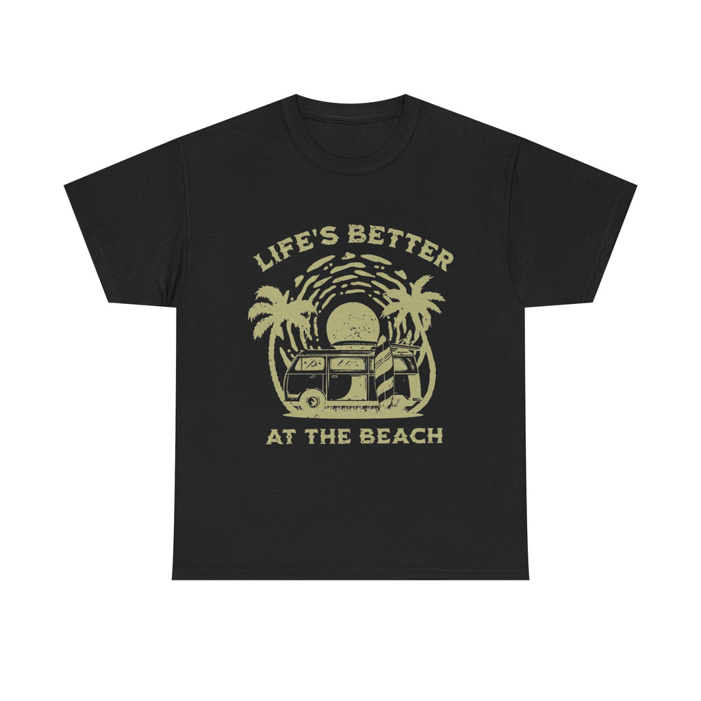 T-Shirt — "Life's Better at the Beach" Vintage Camper Tee