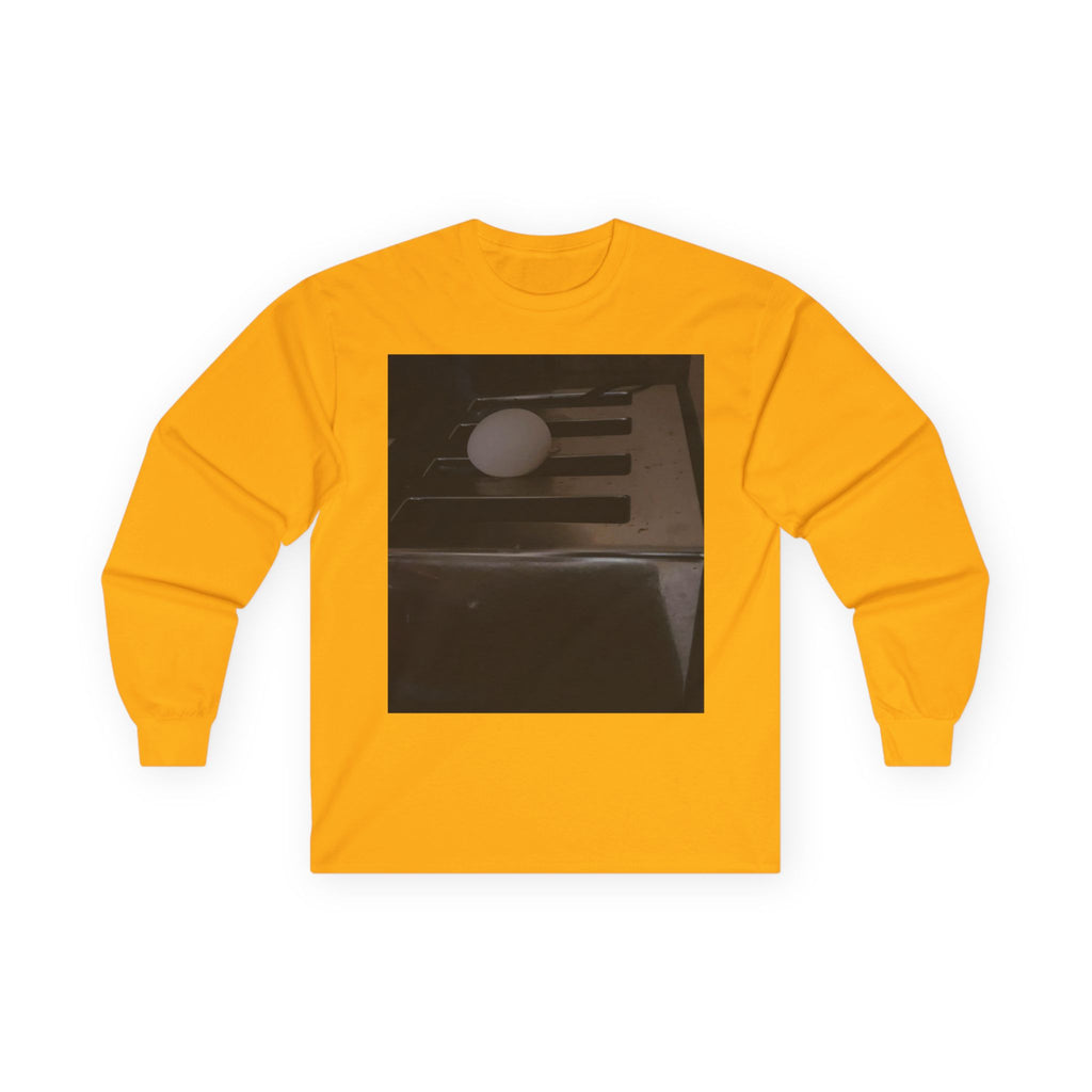 Long Sleeve Tee with Vintage Photo Print — Egg on Toaster  Artwork