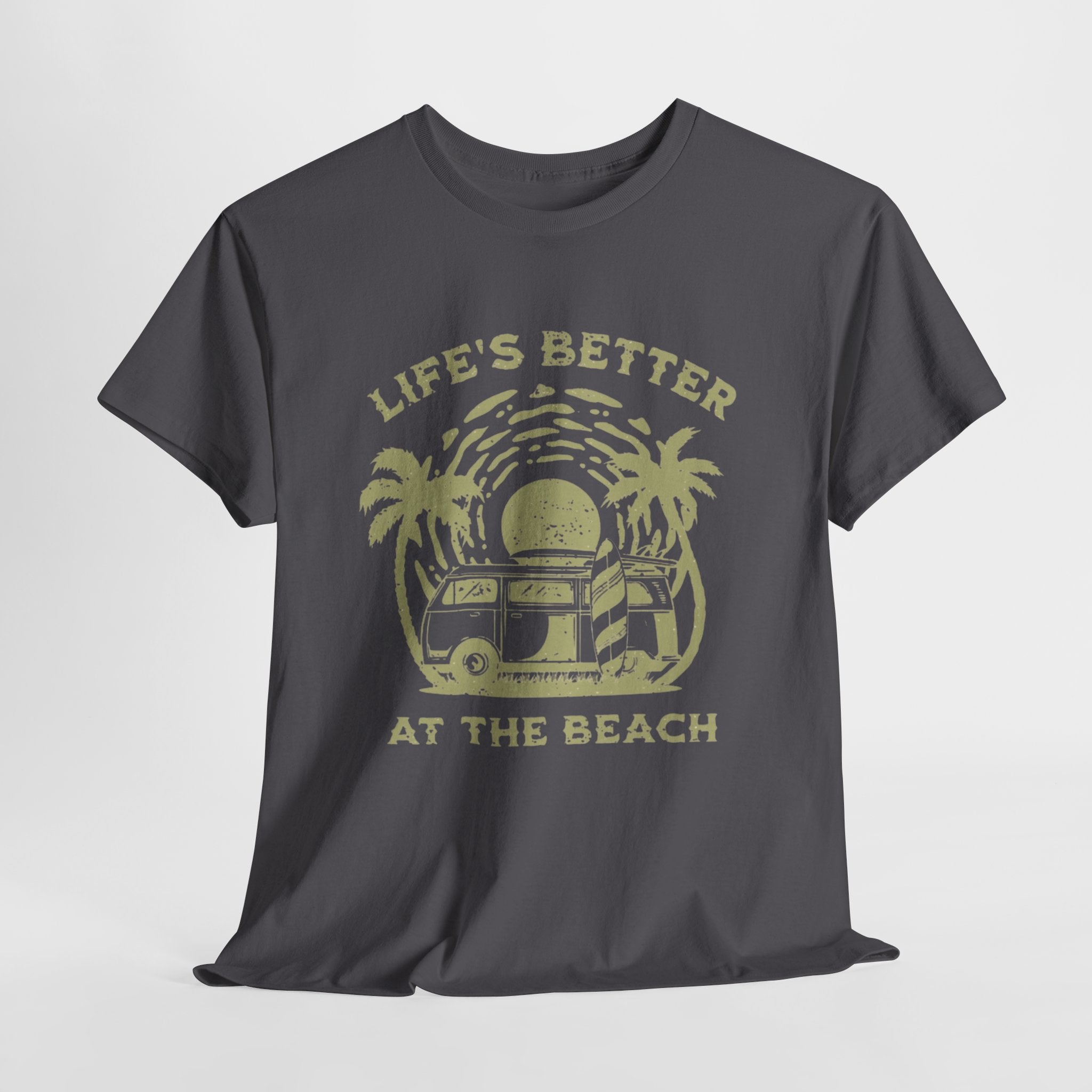 T-Shirt — "Life's Better at the Beach" Vintage Camper Tee