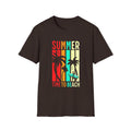 Summer Beach T-Shirt — "Time to Beach" Palm Tree Surf Graphic