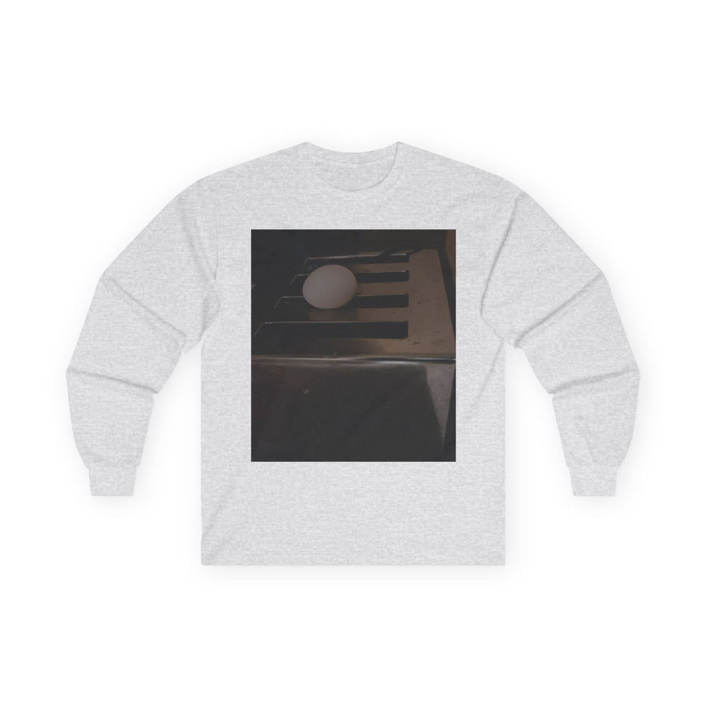 Long Sleeve Tee with Vintage Photo Print — Egg on Toaster  Artwork