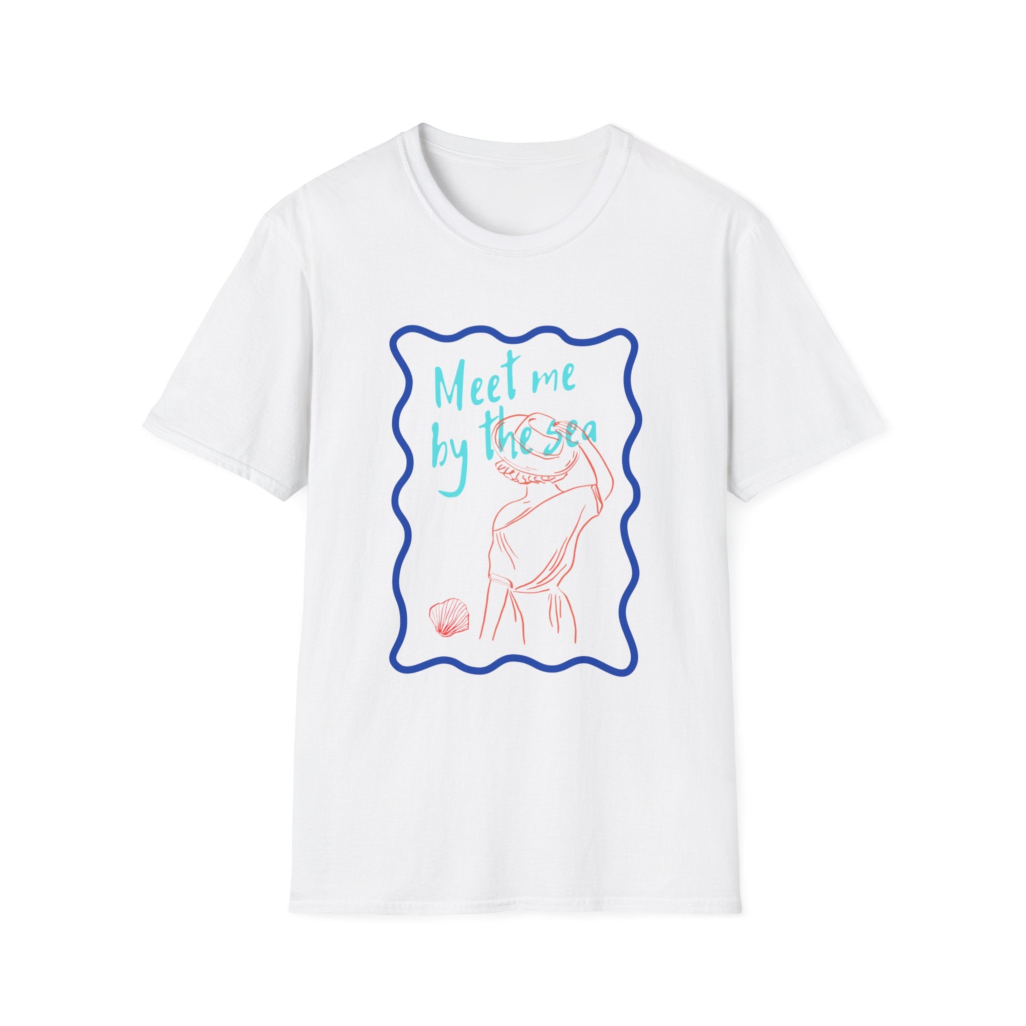 Meet Me by the Sea T-Shirt — Beachy Seashell Graphic Tee