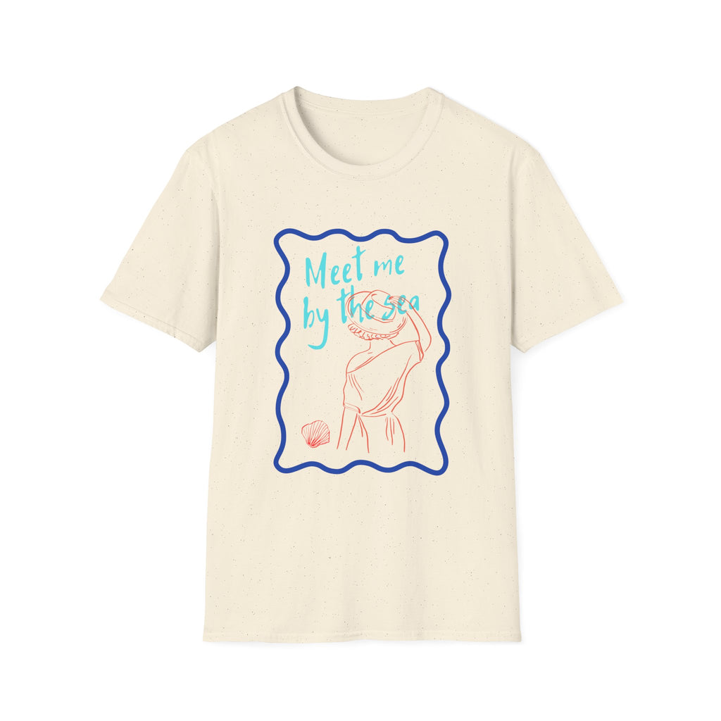 Meet Me by the Sea T-Shirt — Beachy Seashell Graphic Tee