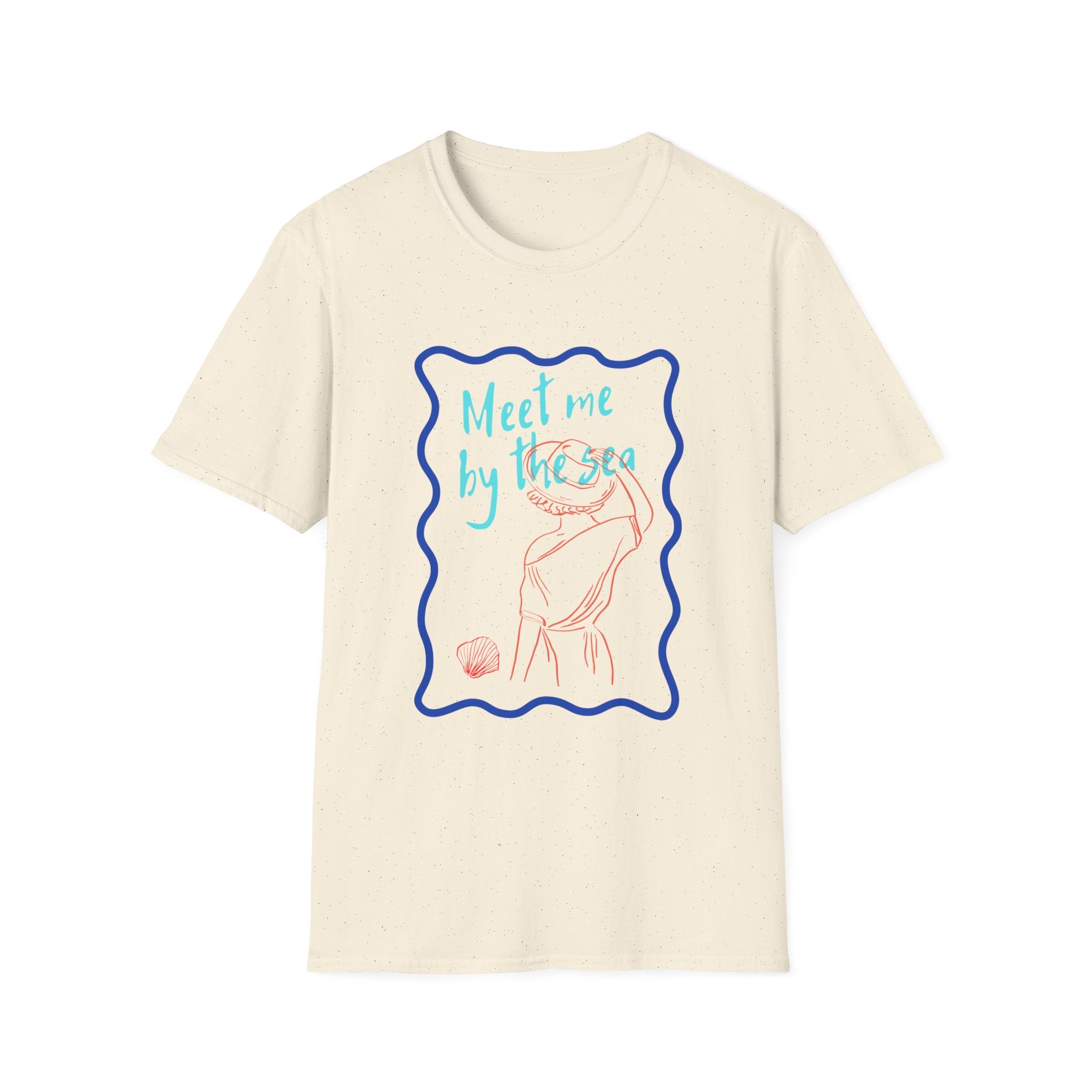 Meet Me by the Sea T-Shirt — Beachy Seashell Graphic Tee