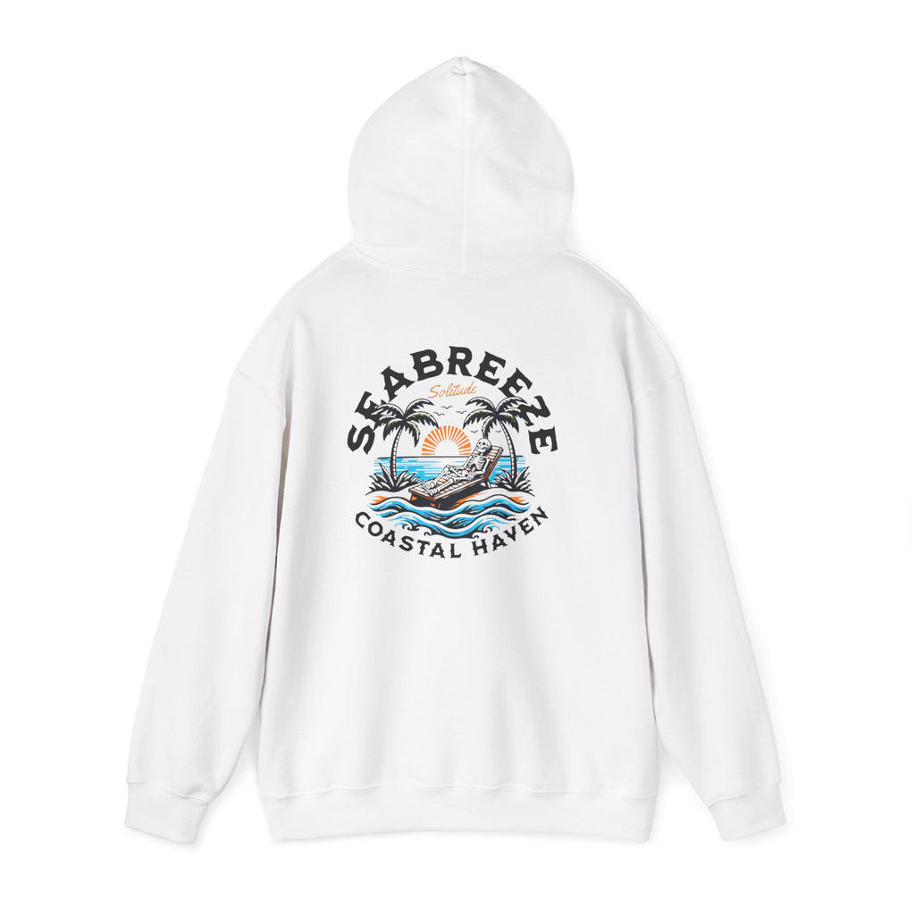 Coastal Haven Hoodie – Sea Breeze Surf Graphic Hooded Sweatshirt
