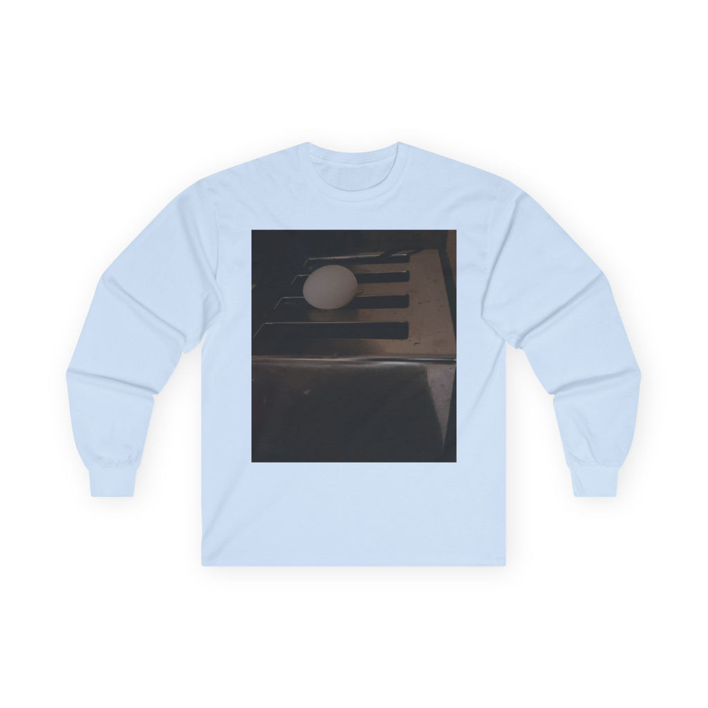 Long Sleeve Tee with Vintage Photo Print — Egg on Toaster  Artwork