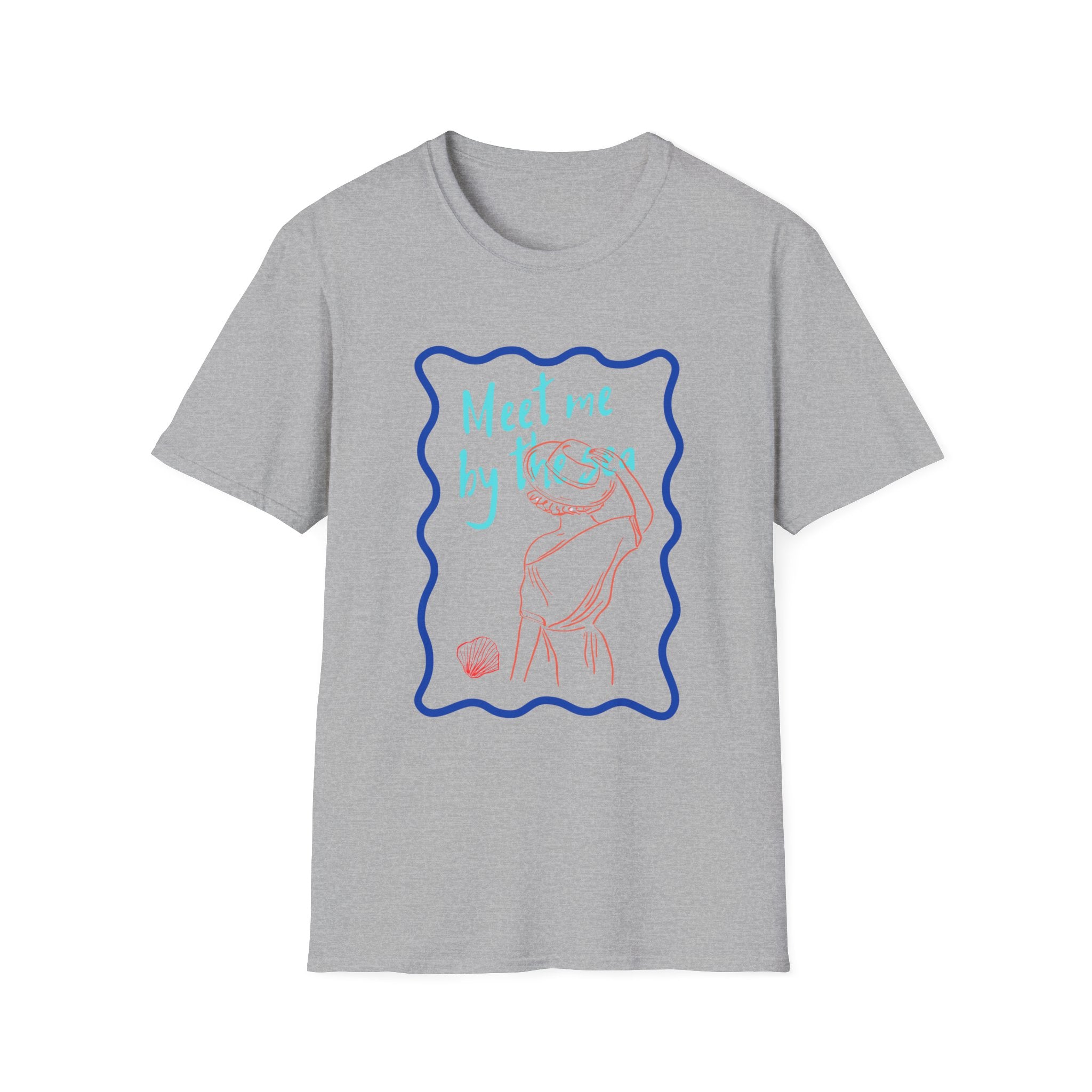 Meet Me by the Sea T-Shirt — Beachy Seashell Graphic Tee