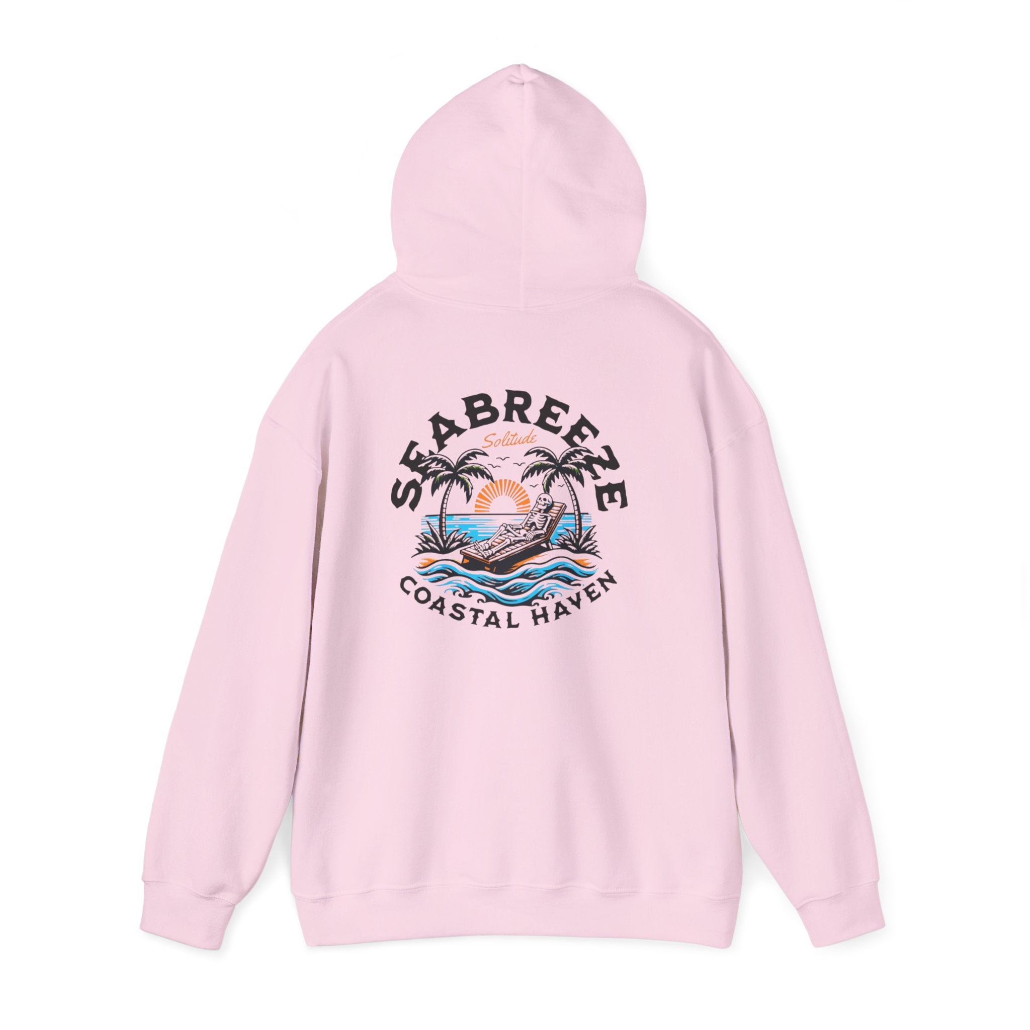 Coastal Haven Hoodie – Sea Breeze Surf Graphic Hooded Sweatshirt