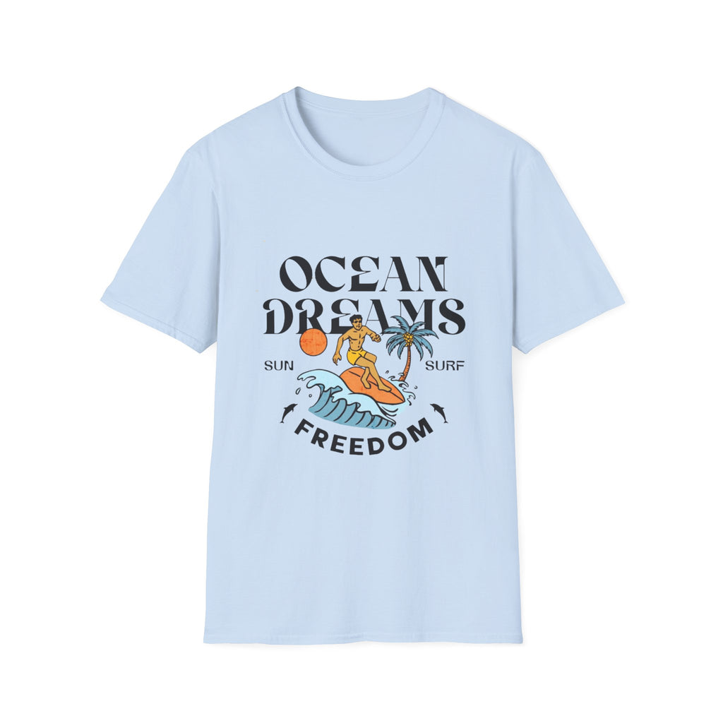 Ocean Dreams T-Shirt — Surf, Sun & Freedom Graphic Tee
