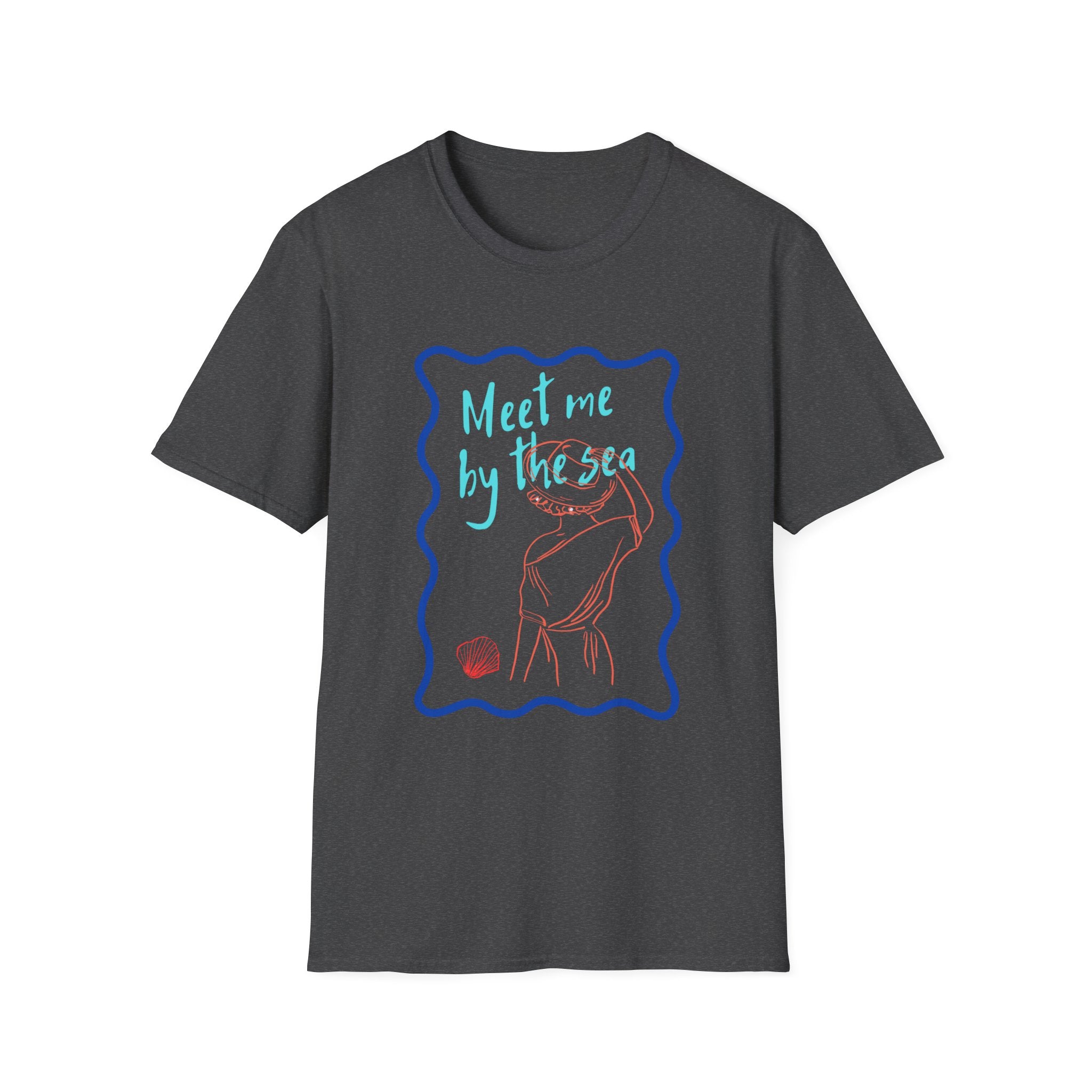 Meet Me by the Sea T-Shirt — Beachy Seashell Graphic Tee