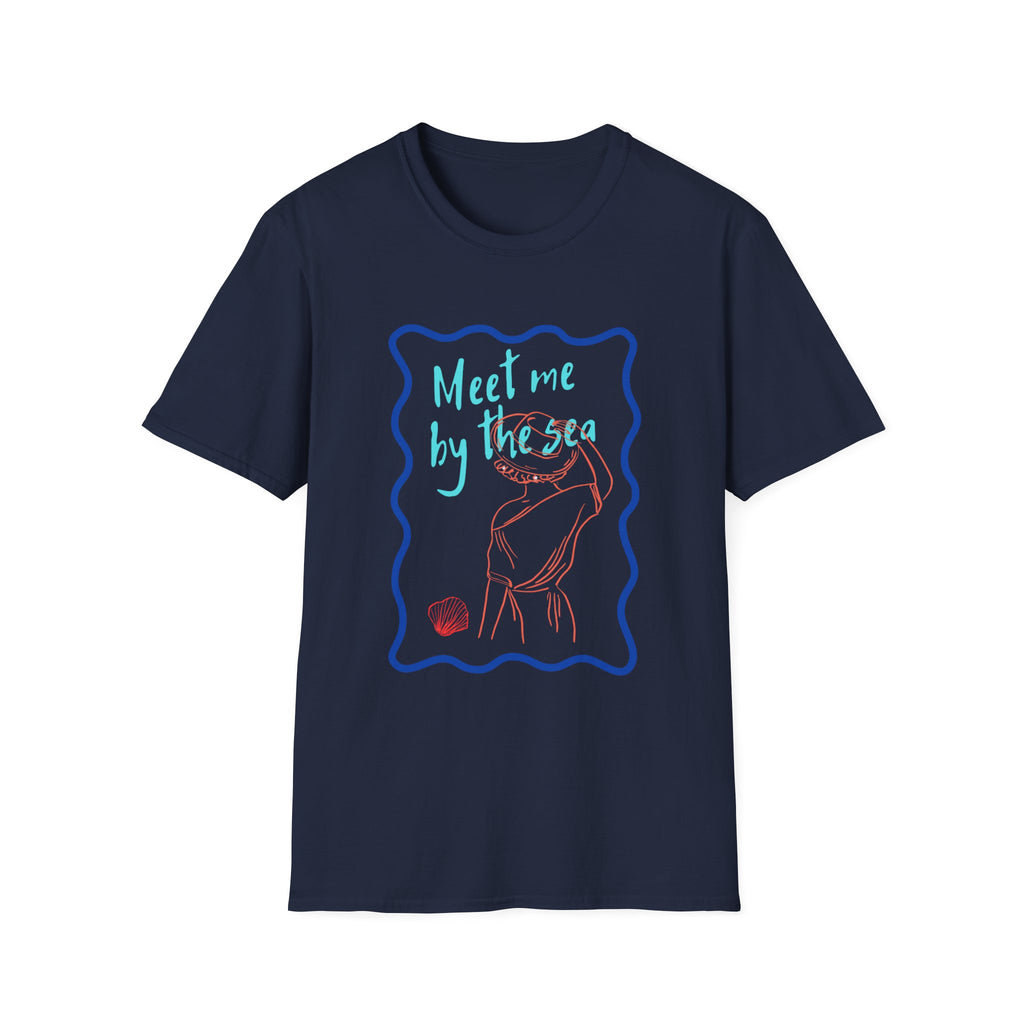 Meet Me by the Sea T-Shirt — Beachy Seashell Graphic Tee