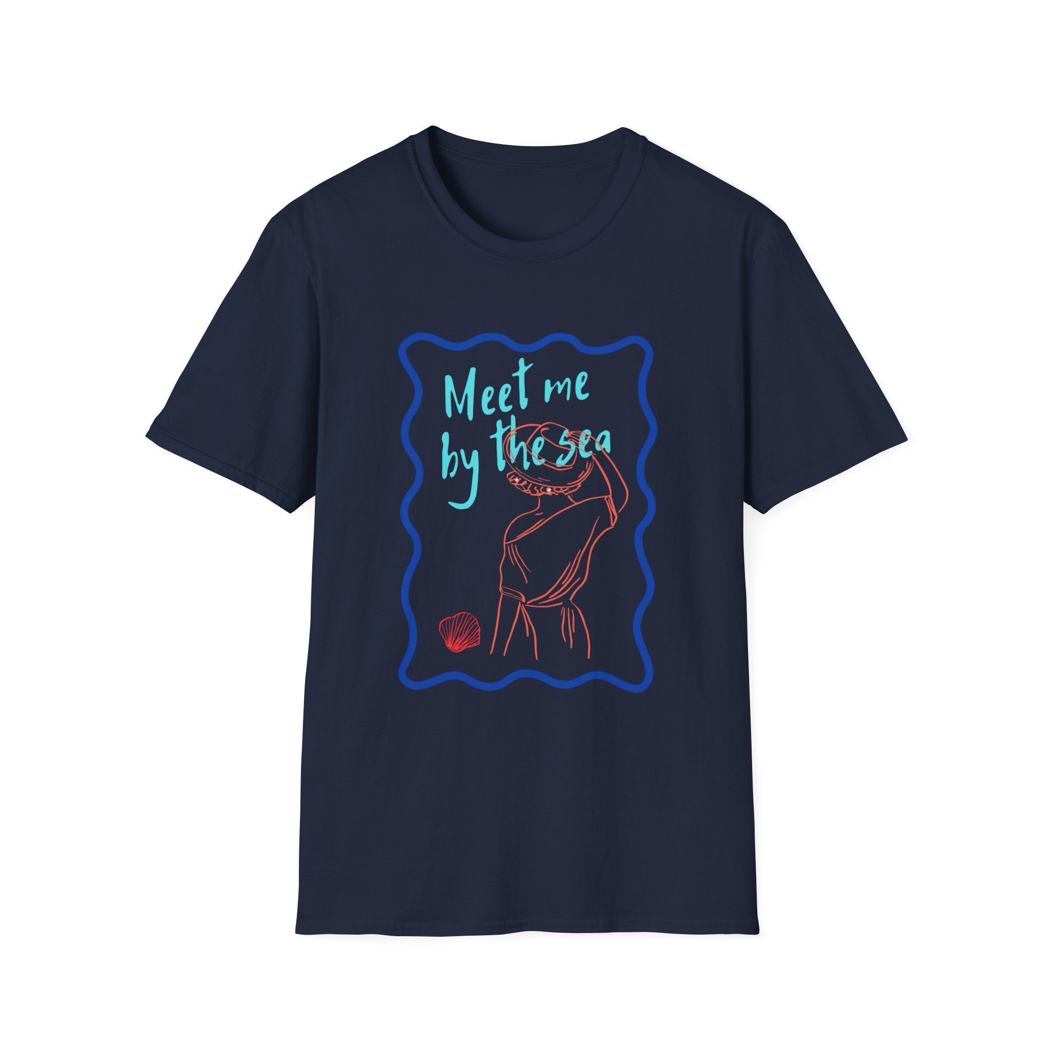Meet Me by the Sea T-Shirt — Beachy Seashell Graphic Tee