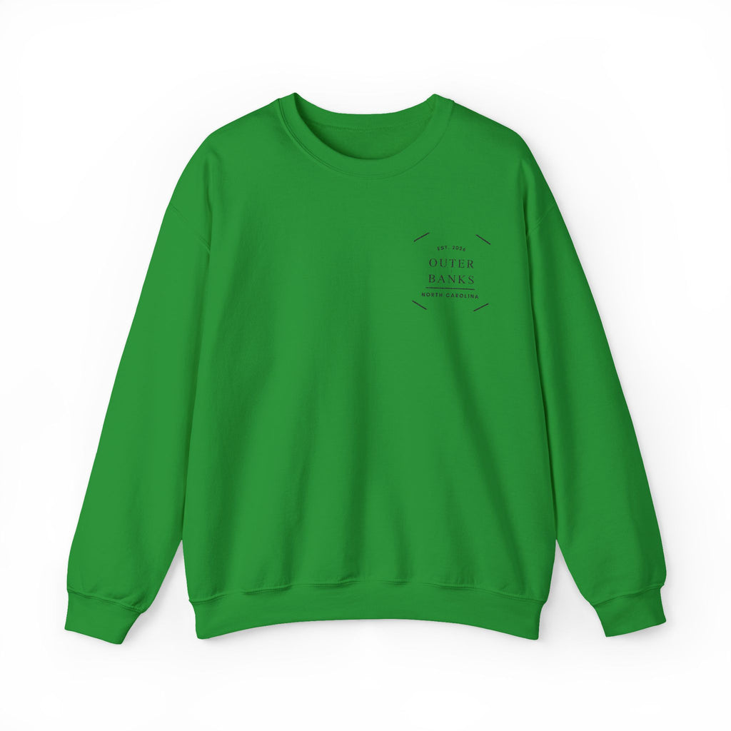 Outer Banks Embroidered Crewneck Sweatshirt — Minimalist Coastal Pullover