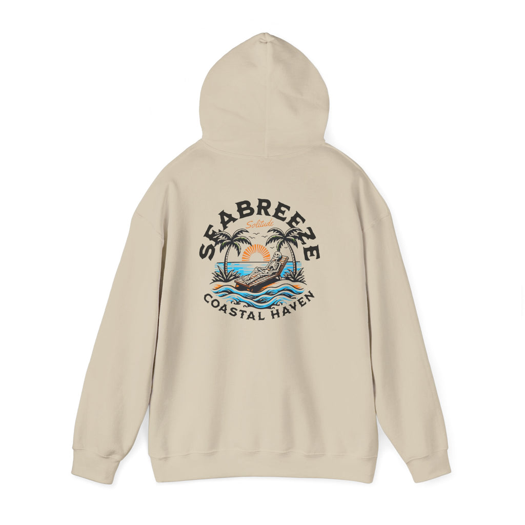 Coastal Haven Hoodie – Sea Breeze Surf Graphic Hooded Sweatshirt