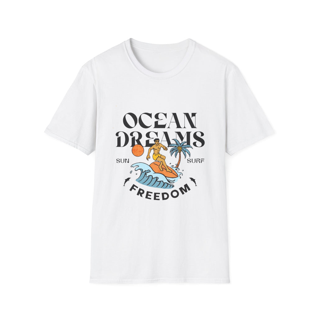 Ocean Dreams T-Shirt — Surf, Sun & Freedom Graphic Tee