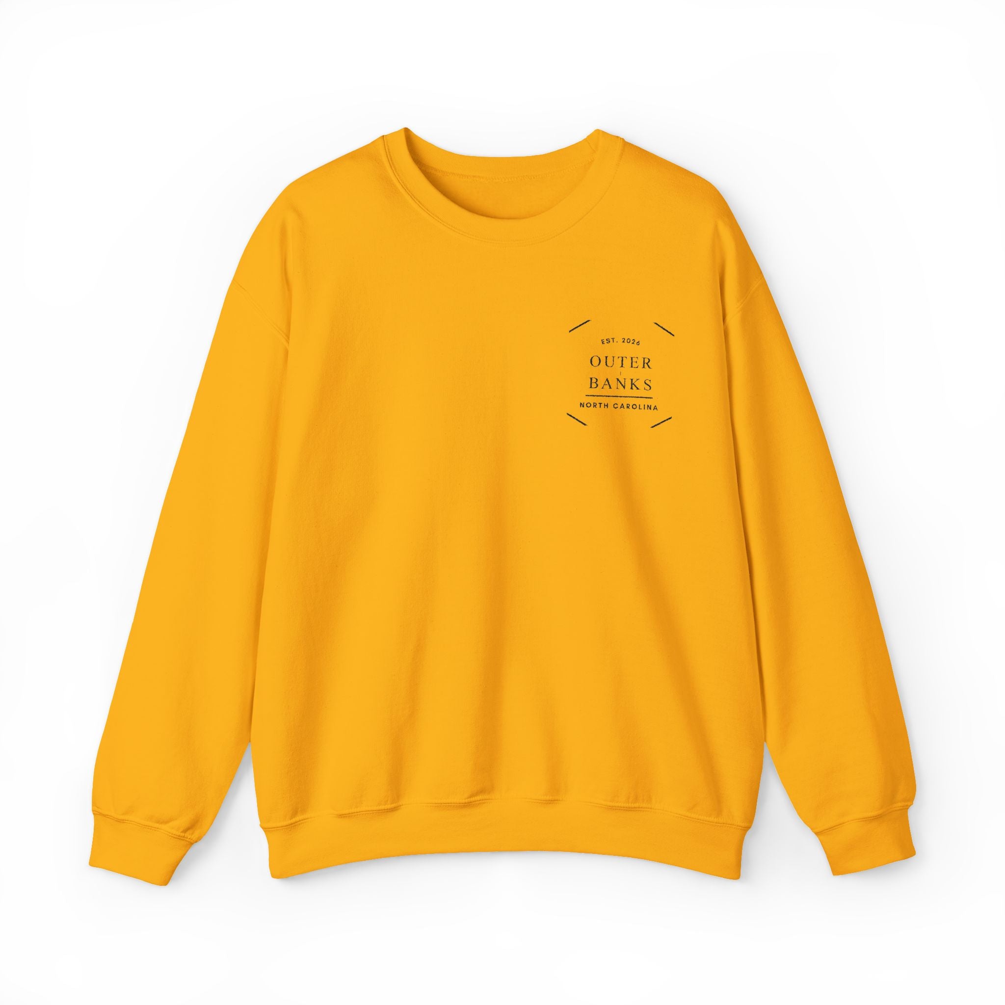 Outer Banks Embroidered Crewneck Sweatshirt — Minimalist Coastal Pullover