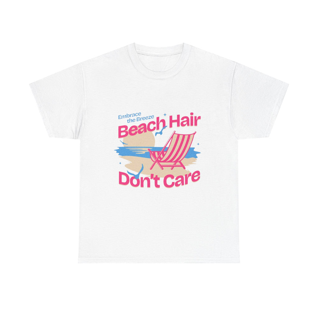 Beach Hair Don't Care T-Shirt – Summer Beach Chair Graphic Tee