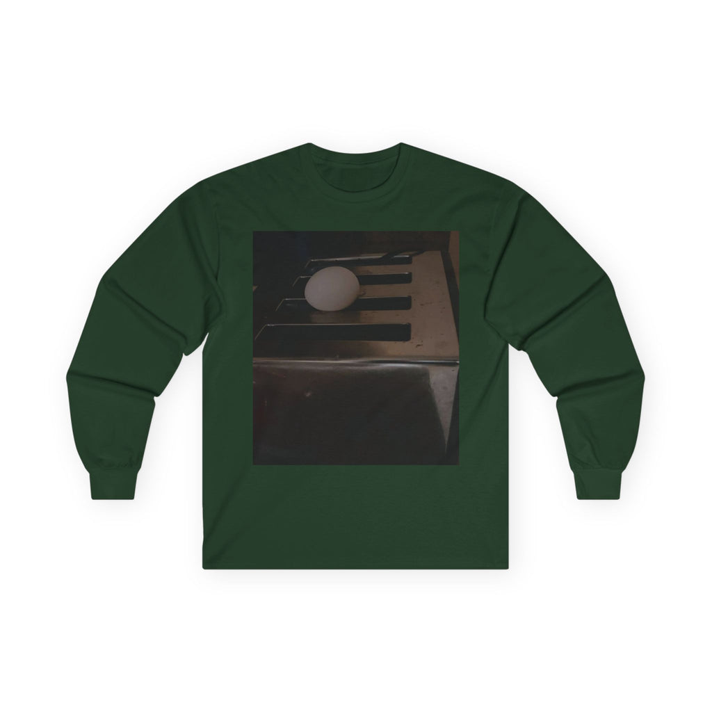 Long Sleeve Tee with Vintage Photo Print — Egg on Toaster  Artwork