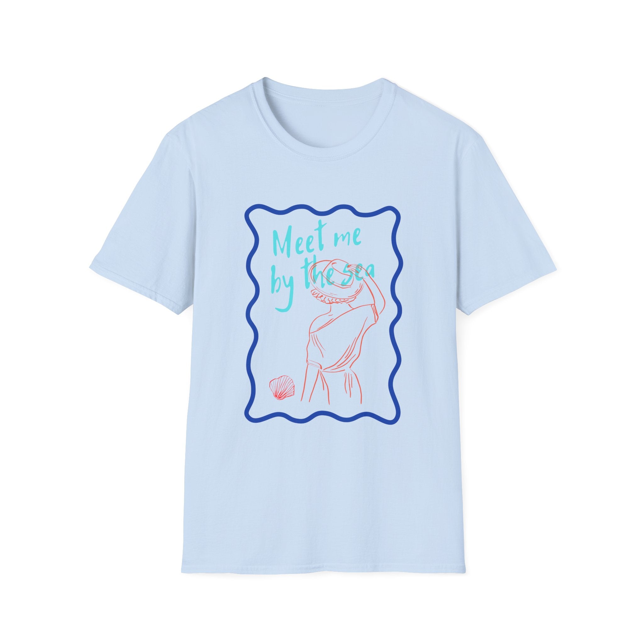 Meet Me by the Sea T-Shirt — Beachy Seashell Graphic Tee
