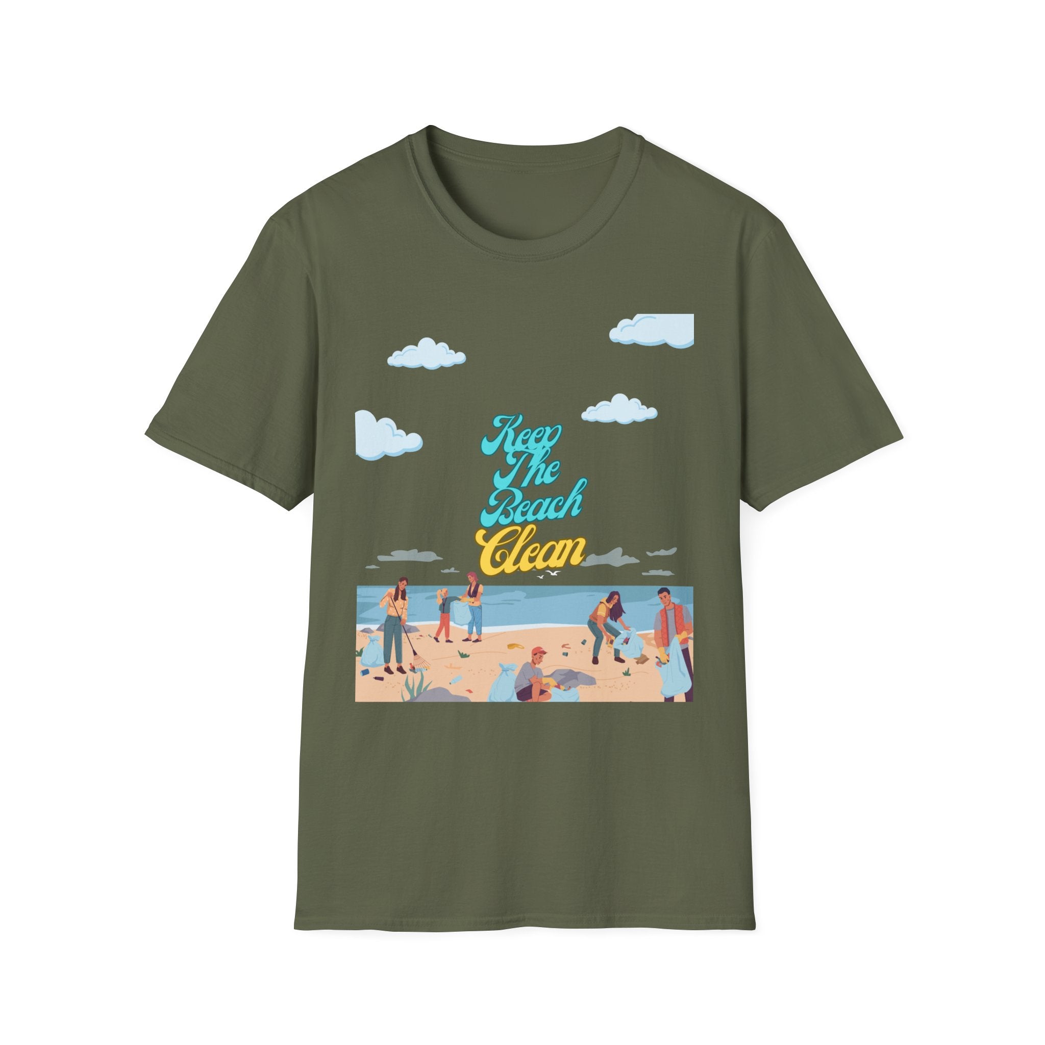 Keep the Beach Clean Retro Summer T-Shirt — Outer Banks Beach Tee