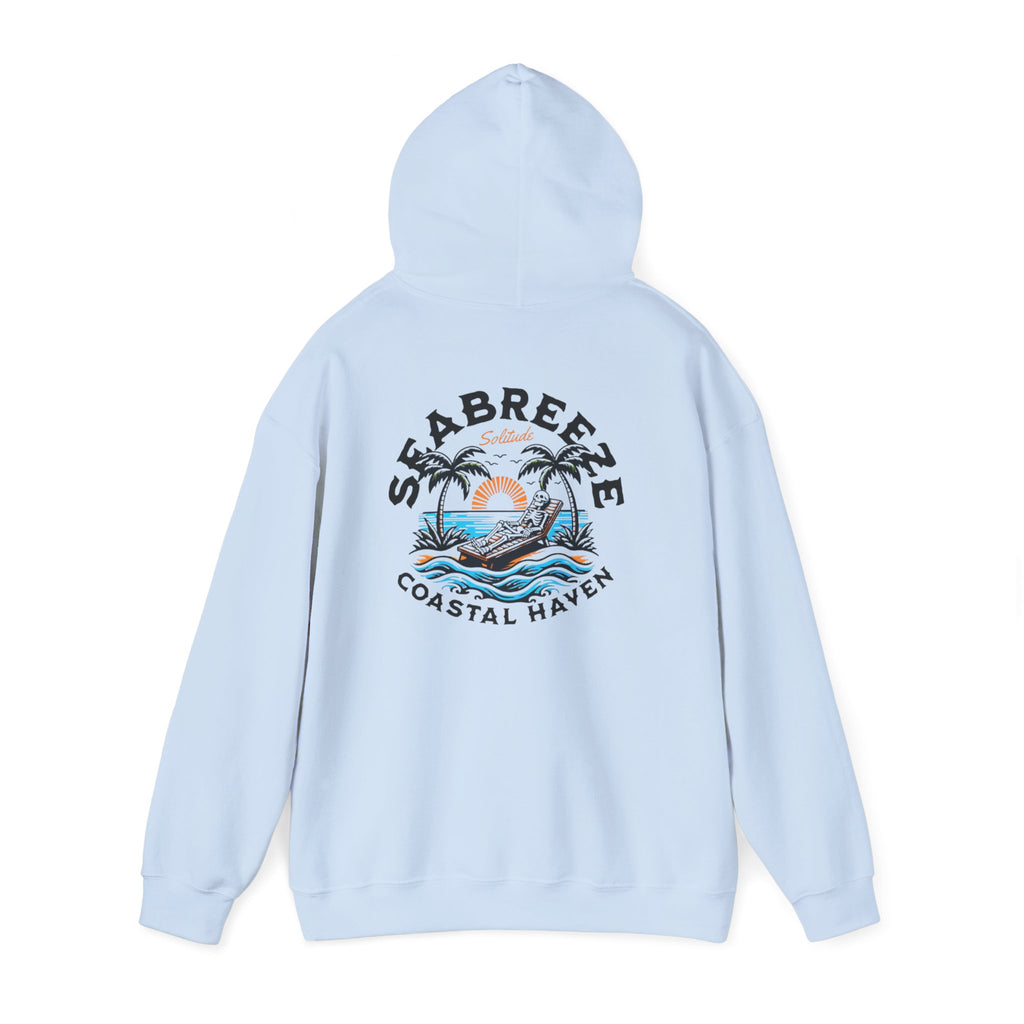 Coastal Haven Hoodie – Sea Breeze Surf Graphic Hooded Sweatshirt