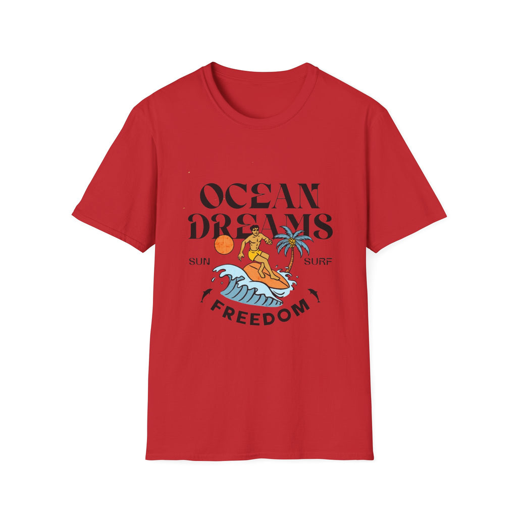 Ocean Dreams T-Shirt — Surf, Sun & Freedom Graphic Tee