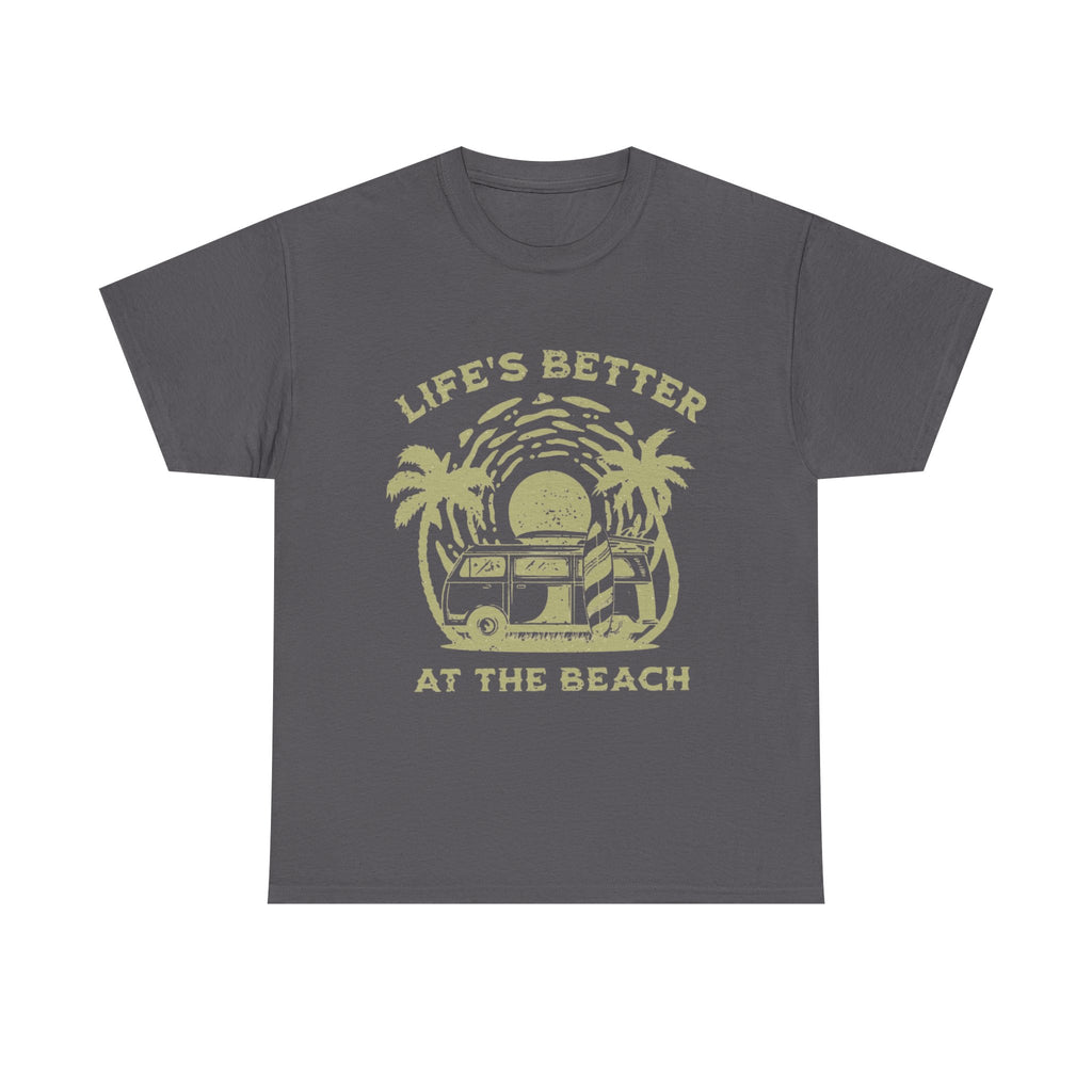 T-Shirt — "Life's Better at the Beach" Vintage Camper Tee