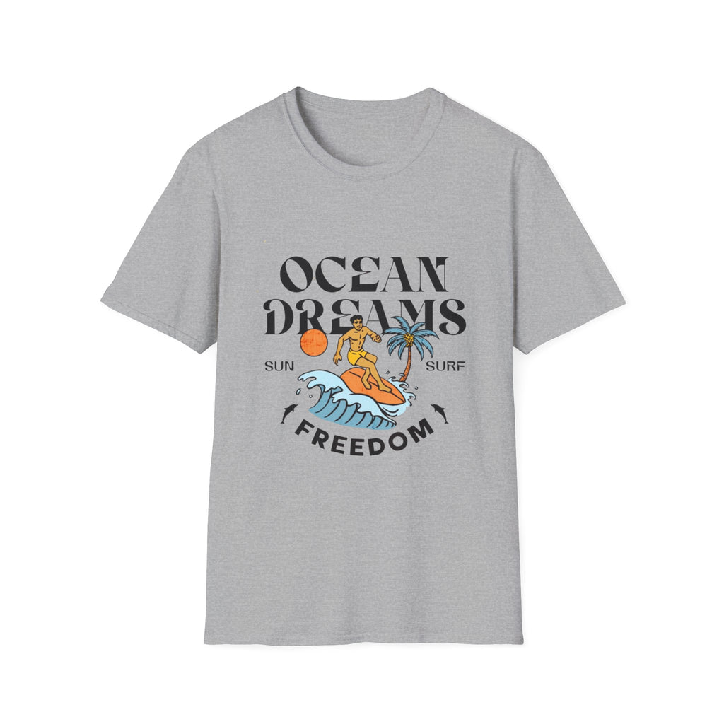 Ocean Dreams T-Shirt — Surf, Sun & Freedom Graphic Tee