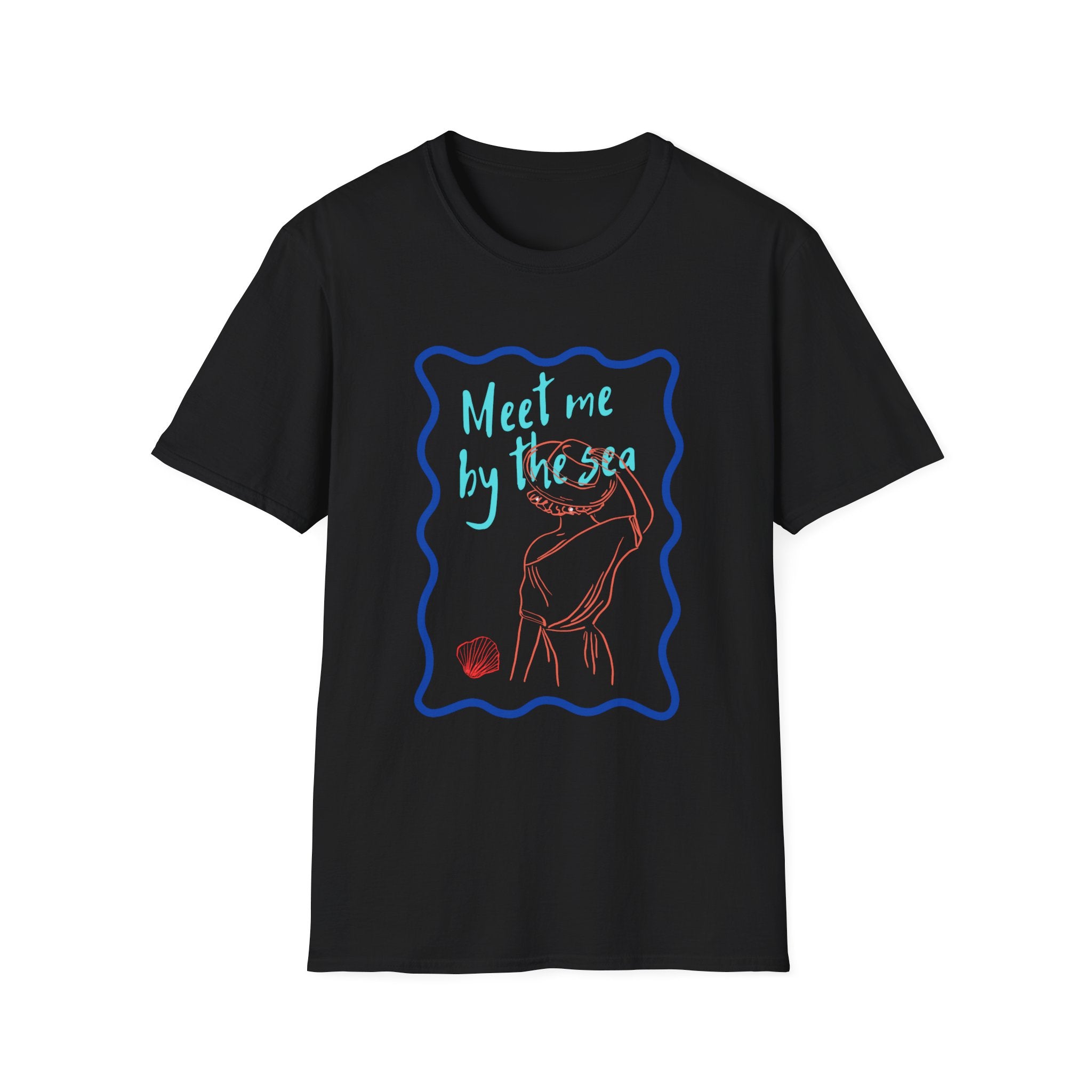 Meet Me by the Sea T-Shirt — Beachy Seashell Graphic Tee