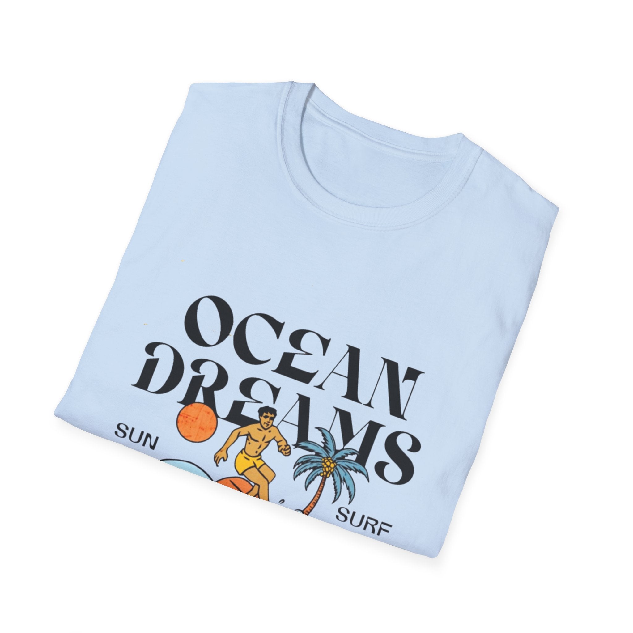 Ocean Dreams T-Shirt — Surf, Sun & Freedom Graphic Tee